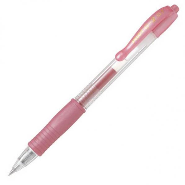 Kupi Pilot Gel roler G-2 0,7 metallic ružičasti BL-G2-7M-P, 12 kom  / Cena v trgovini Vsebo